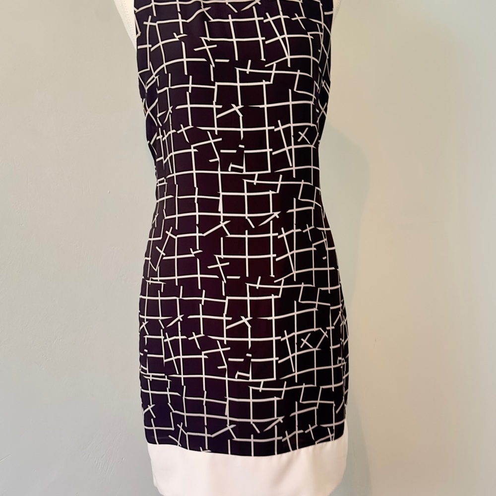 Sachin + Babi Black and White Shift Dress